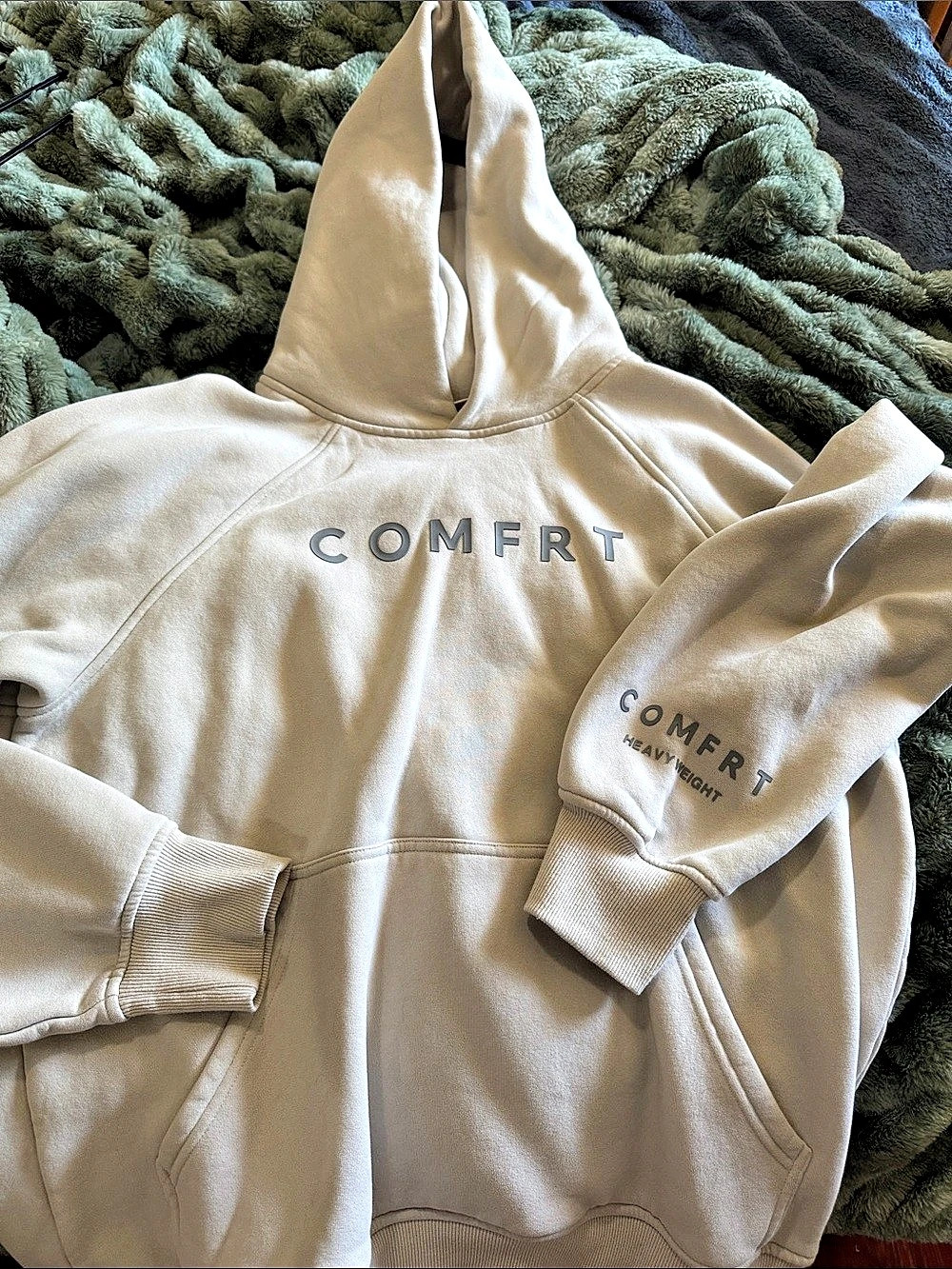 Comfrt Minimalist Hoodie - Mega Cream Medium
